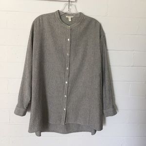 Eileen Fisher Mandarin Collar Top SP